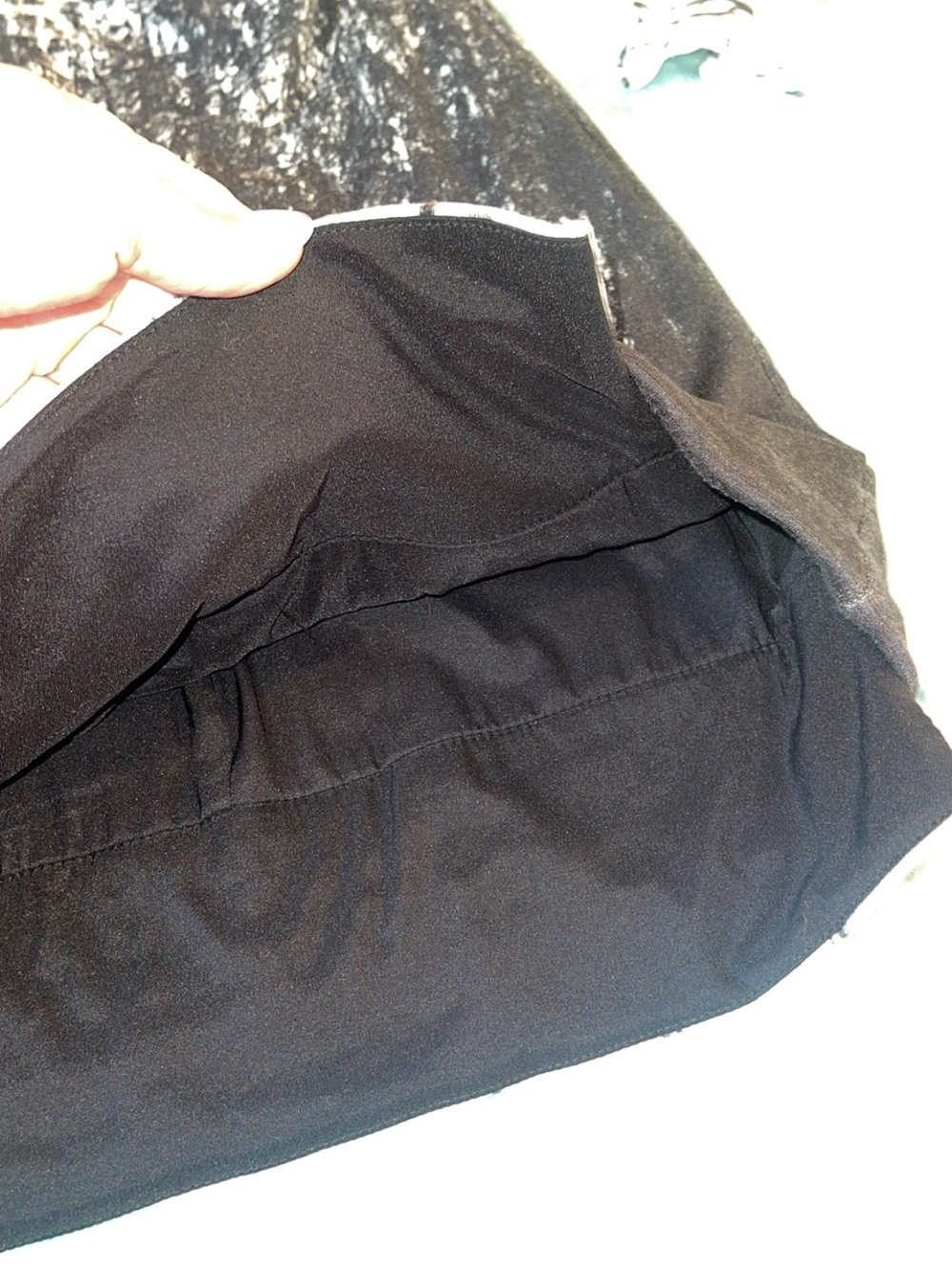 Helmut Lang Abstract Print Draped Mock Neck Dress Medium Made in USA - Picture 5 of 11